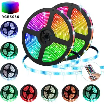 

LEADLY LED Strip Lights 16.4ft RGB LED Light Strip 5050 LED Tape Lights Color Changing LED Strip Lights with Remote For Home