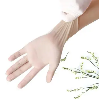 

The Disposable Gloves with Transparent Color PVC Disposable health Gloves transparent latex Gloves support drop shipping