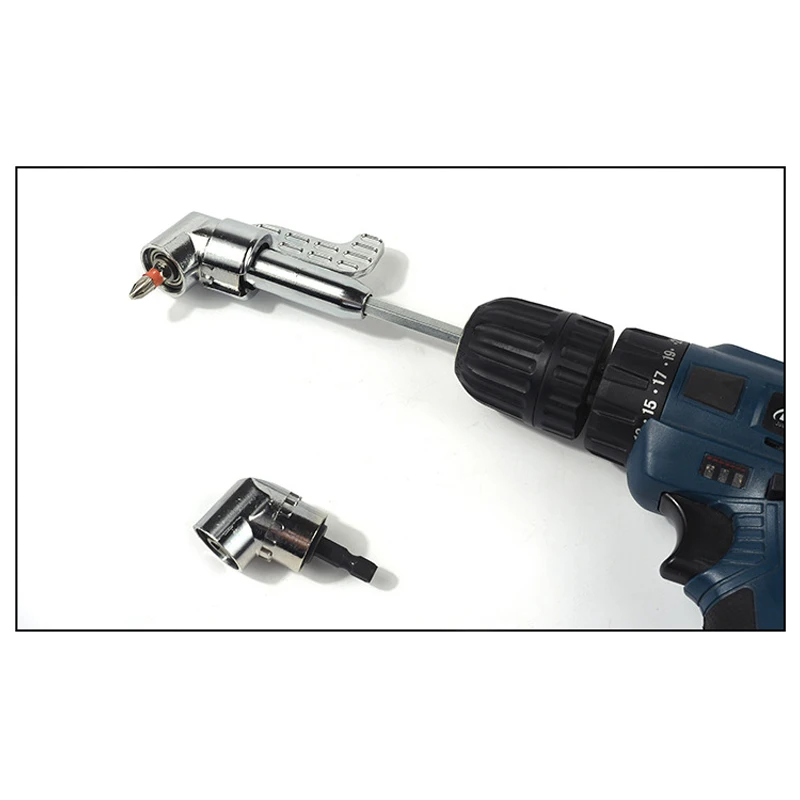 Right Angle Nut Driver Power Drill Bit Multifunctional Extension Screwdriver Hand Tool _WK