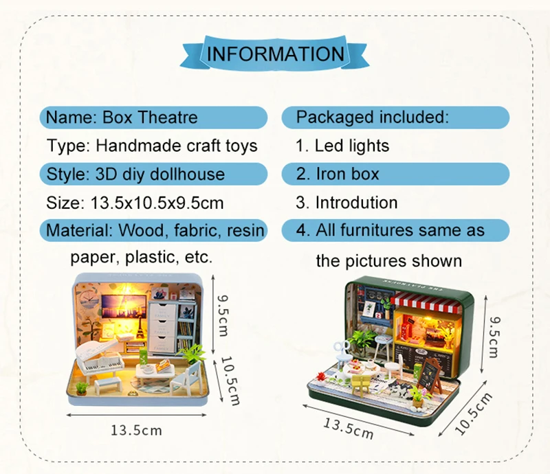 DIY кукольный домик коробка театральный миниатюрный дом сборные наборы 3D деревянная мебель дом игрушка модель для детей рождественские день рождения подарки