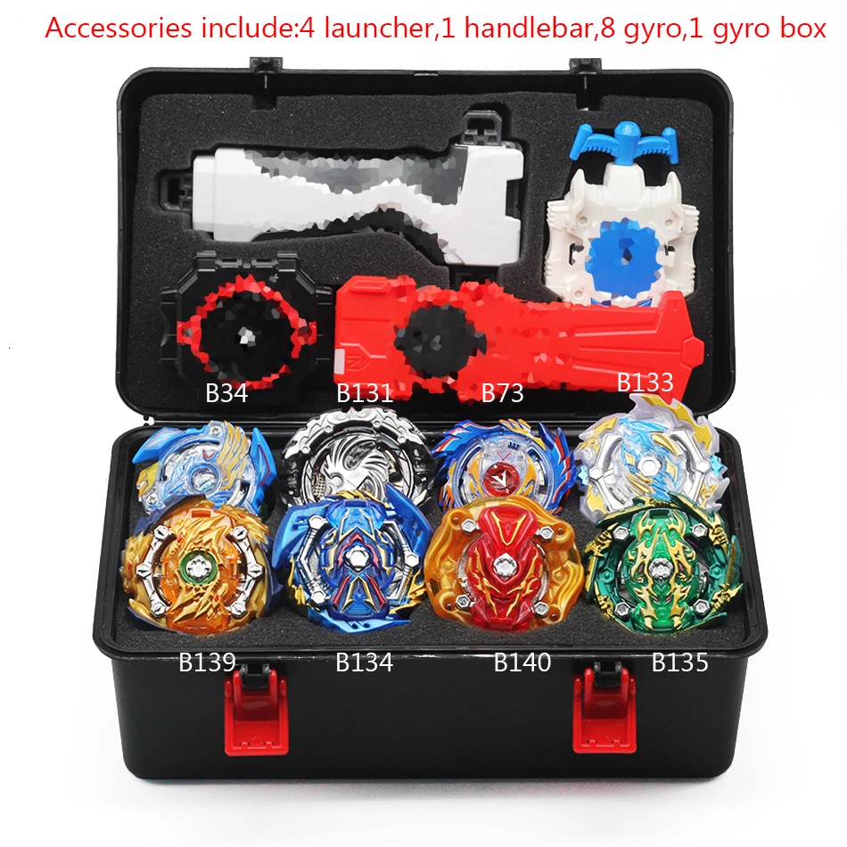 A6 Beyblade Burst игрушка B150 B149 B148 металлический Funsion Bayblade набор коробка для хранения с ручкой пусковая пластиковая коробка игрушки для детей - Цвет: A6