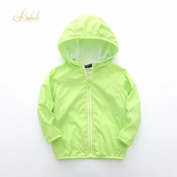 

BBD Kids Jacket Hot Selling Spring Autumn Boys Girls Hooded Solid Long-Sleeved Trench Coat Windproof Water Resistant Chaqueta