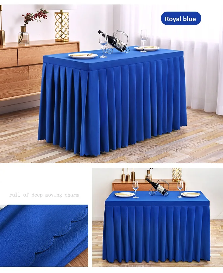Rectangular Business Table Skirting Conference Tablecloth Sign-In Table Skirt Long Office Activity Tablecover table cover table skirt