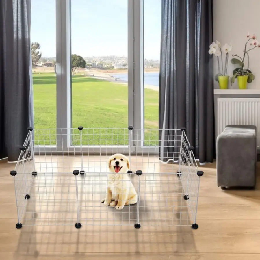 Забор для домашних животных 35 см железный забор из проволоки пряжка соединение с