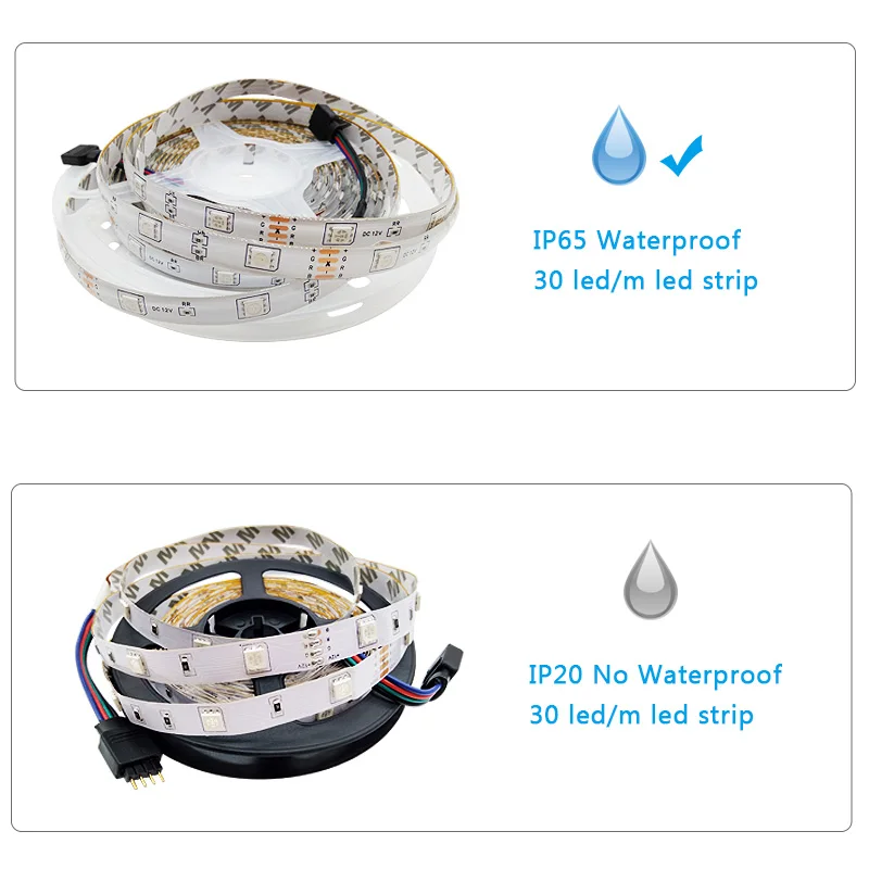 WIFI светодиодный ленточный светильник DC 12 В SMD 5050 гибкий диодный RGB Waterproo удаленный