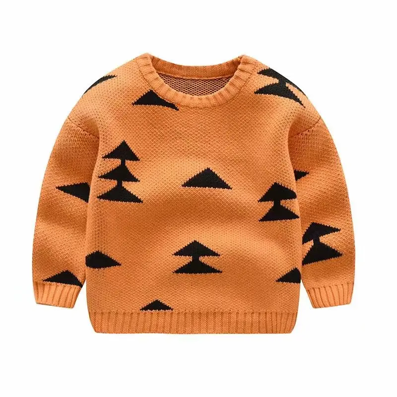 Осень-зима; Лидер продаж; стильные утепленные детские свитера с рождественскими елками; детская одежда; Одежда для маленьких мальчиков и девочек