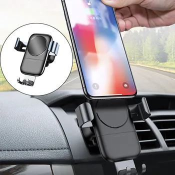 

Overcharge Protection Durable ABS Non Slip Black Fast Mount Stable Universal Qi Wireless Car Charger Auto Clamping Holder