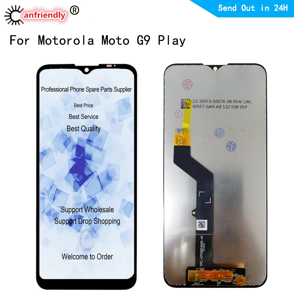 6 5 &quotIPS LCD для Motorola Moto G9 Play дисплей Сенсорная панель экран дигитайзер сенсор
