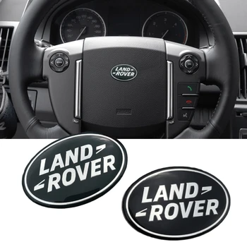 

6.2x4.1cm Car Steering Wheel Emblem Sticker for Land Rover Logo Range Rover Sport Evoque Epoxy Auto Internal Accessories Badge