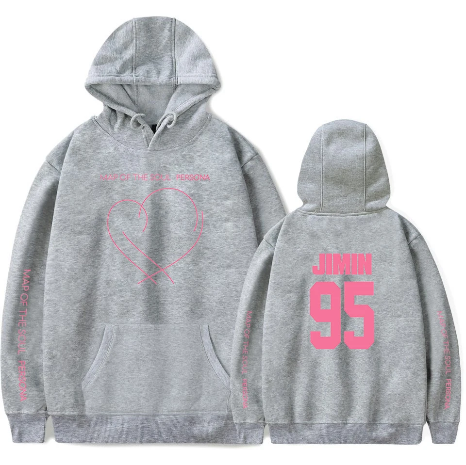  JIMIN J-HOPE JUNG KOOK SUGA New album Map Of The Soul Persona Print Hoodies Sweatshirts Women/men F