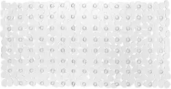 Anti - Slip Pebble Bath Mat - Safe Eco - Friendly Shower Carpet for Kids, Elderly, and Disabled (Clear)