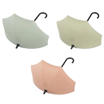 

30PCS Plain Cute Umbrella Sticky Hooks Nail-Free Door Key Holder Home Seamless Trace Umbrella Hook