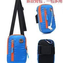 Стиль многофункциональная сумка через плечо Для мужчин Спорт на открытом воздухе сумка через плечо Для женщин 6-дюймового телефона кошелек для монет