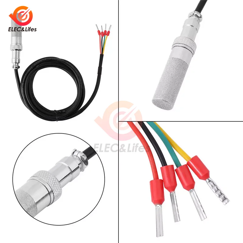 SHT10 Copper Soil Temperature Humidity Moisture Sensor Temperature Resistance