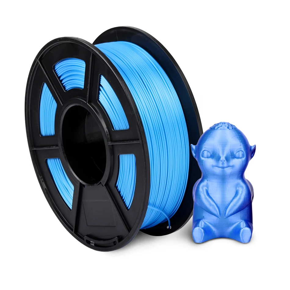 

1.75MM PLA Silk Filament Blue 1kg 1.75mm 3d Filaments Roll for FDM 3D Printer Colorful Silk Material for DIY Artwork Printing
