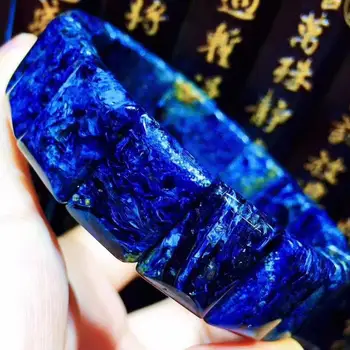 

Top Natural Blue Pietersite Bracelet For Woman Men Firework Stone 17x13mm Namibia Rectangle Energy Beads Bangle Jewelry AAAAA