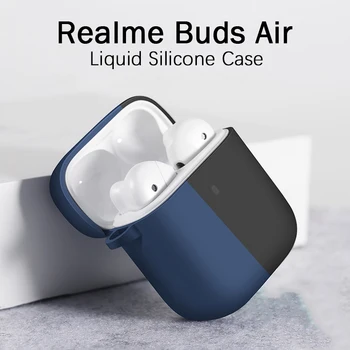 

Skinlee Protective Case For Realme Buds Air Liquid Silicone Wireless Headphone Accessories Protector For Realme Buds Air Cover