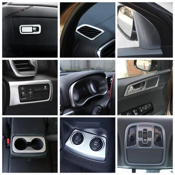 

Yimaautotrims Matte Interior Refit Kit Pillar A / Dashboard / Head Lamps / Air AC Panel Cover Trim For KIA Sportage 2016 - 2020