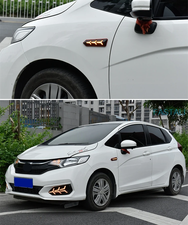 Для Honda FIT JAZZ 2014 19 светодиодный указатель поворота GK5 лист доска fishbone лампа боковой