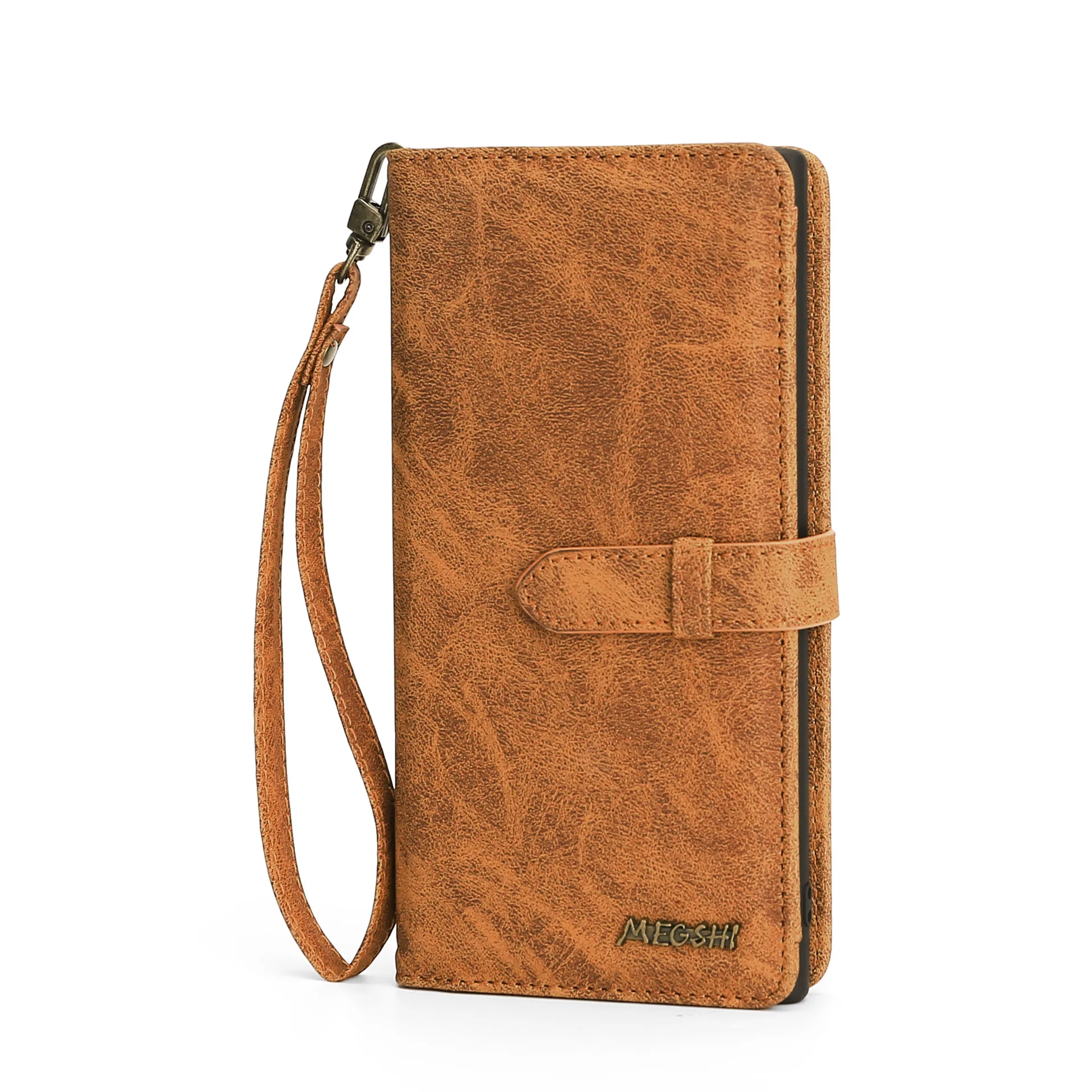 Флип-кейс для iPhone XS Max Wallet Case 2 в 1 съемный магнитный чехол из натуральной кожи для iPhone 11 Pro Max XS 7 8 - Цвет: Brown