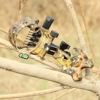 

Outdoor Archery 7Pin Compound Bow Sight Target Micro Adjustable Sight Lamp