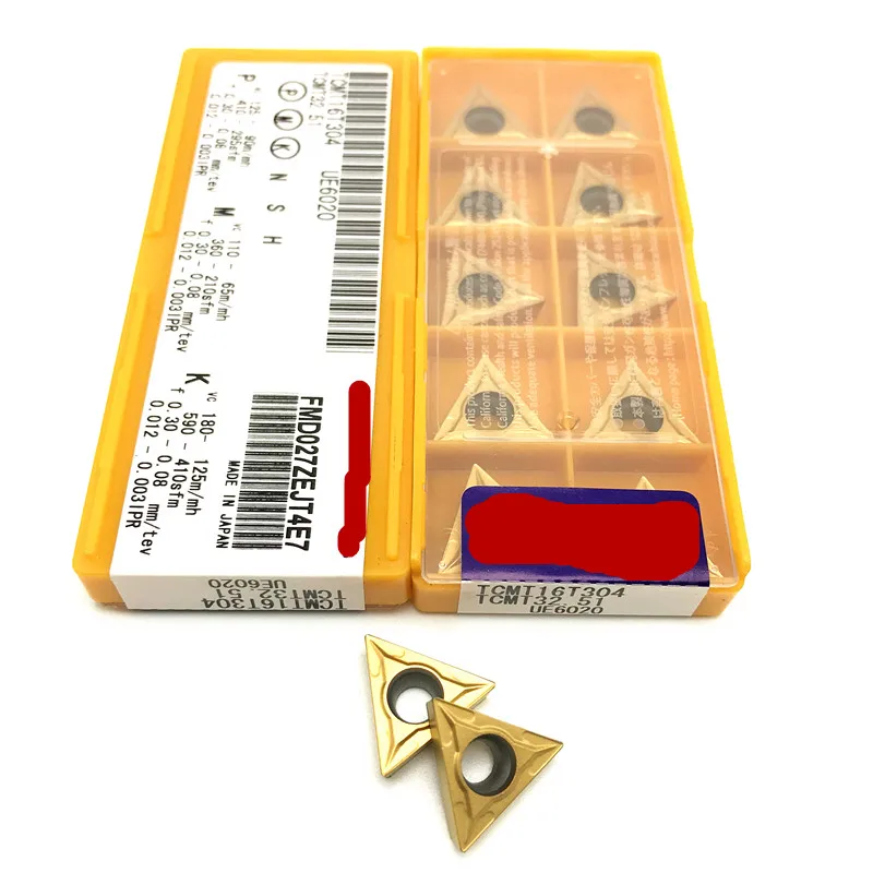 

20PCS Mitsubi 60° Lathe Tool TCMT16T304 / TCMT32.51 VP15TF / UE6020 Carbide Tool External Turning Tool CNC Lathe Tool