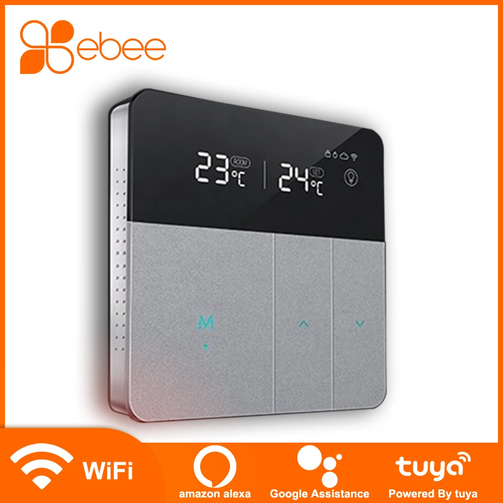 Термостат EBEE WiFi Tuya работает с интеллектуальным сроком службы газового