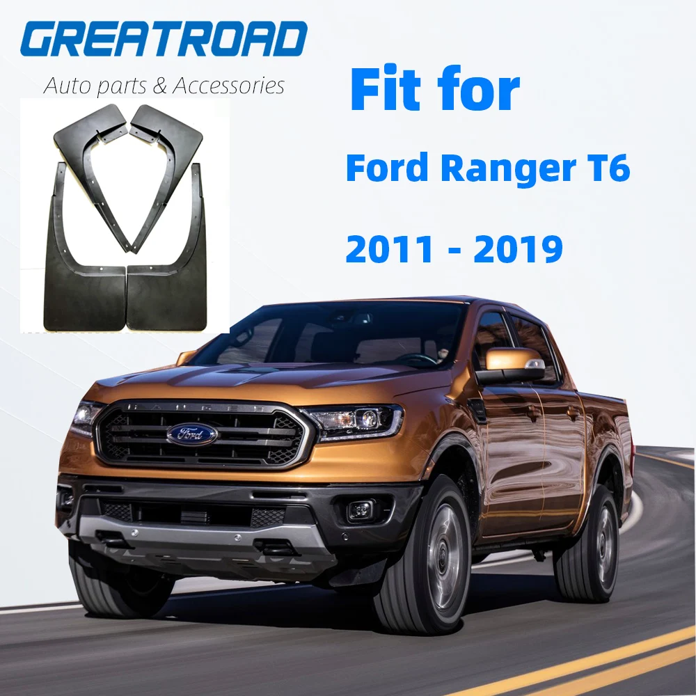 Автомобильные Брызговики для Ford Ranger T6 2011 - 2019 Fender 2012 2013 2014 2015 2016 2017 2018 | Автомобили и