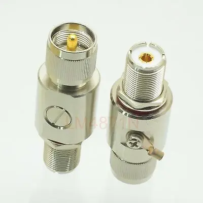 

DHL/EMS 5 pcs surge protector for electric Arrestor UHF PL259 SO239 M to F 0-3GHz DC-230V -d2
