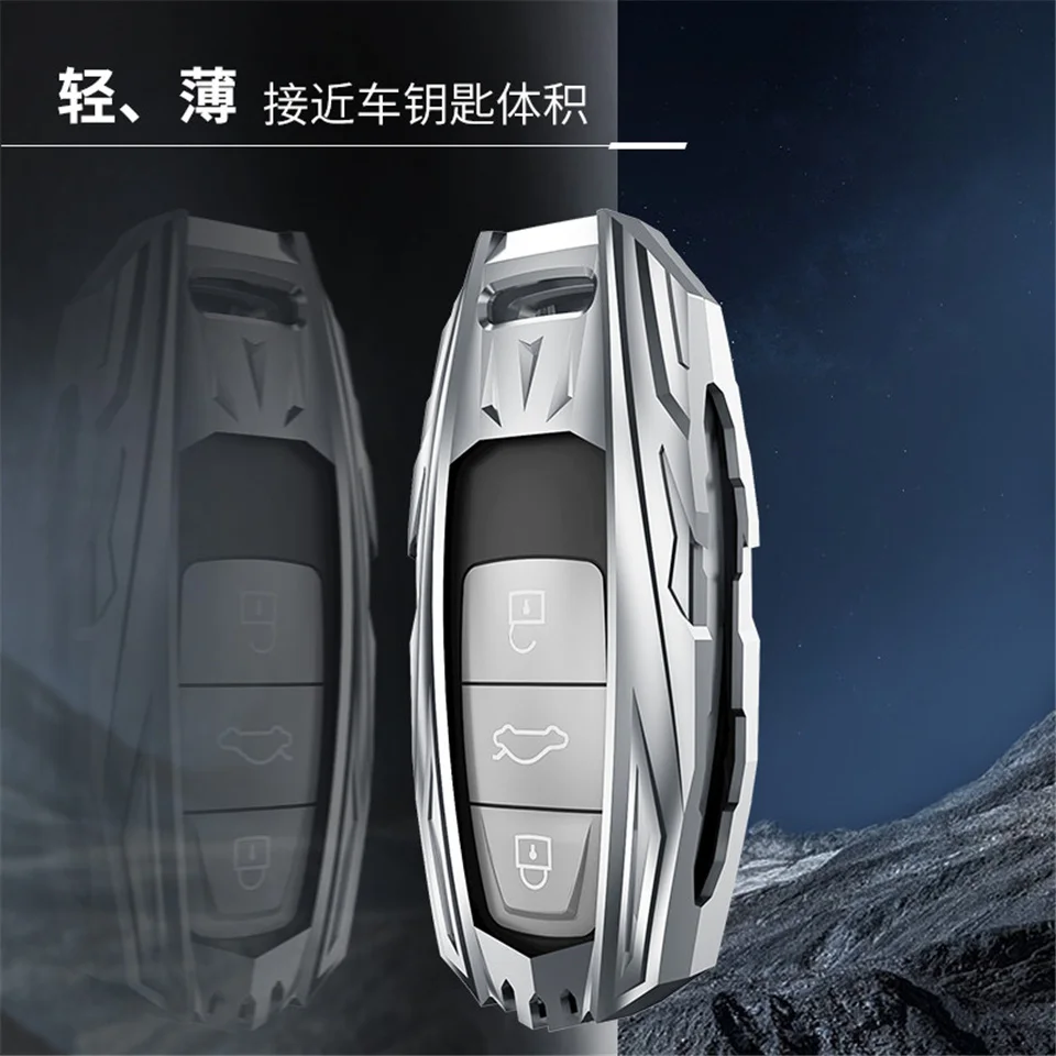 Custodia/cover per Chiave/telecomando in lega di zinco per Audi A6 A5 Q7 S4 S5 A4 B9 Q7 A4L 4m TT TTS RS 8S 2016 2017 2018 accessori - H351968e98dc945ea843c9e3d3d553dfcr