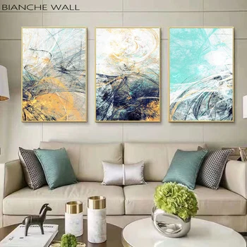 

Modern Simplicity of Abstract Canvas Paintings Modular Pictures Wall Art Canvas for Living Room Decoration No Framed