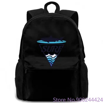 

Ocean Surfer Waves Shark t Trend for Boy women men backpack laptop travel school adult student