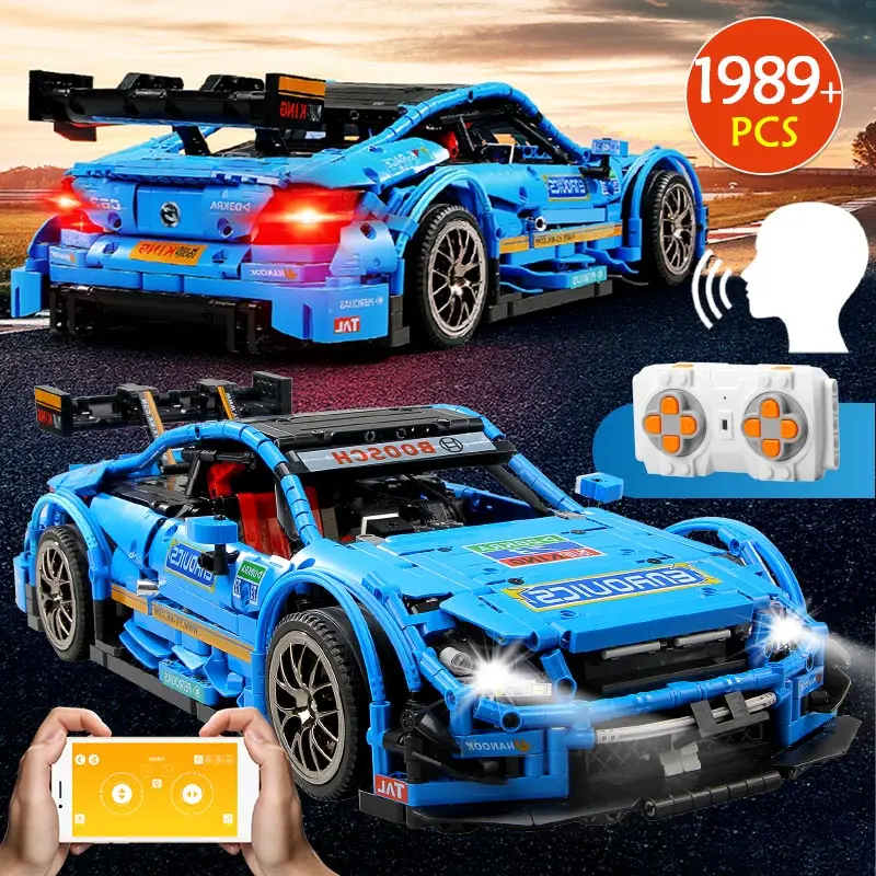 

MOC-6687 RC C63 AMG Benz Super Racing Car Building Blocks Legoing Technic with APP LED 1989Pcs Vehicle Bricks Toys for Kids