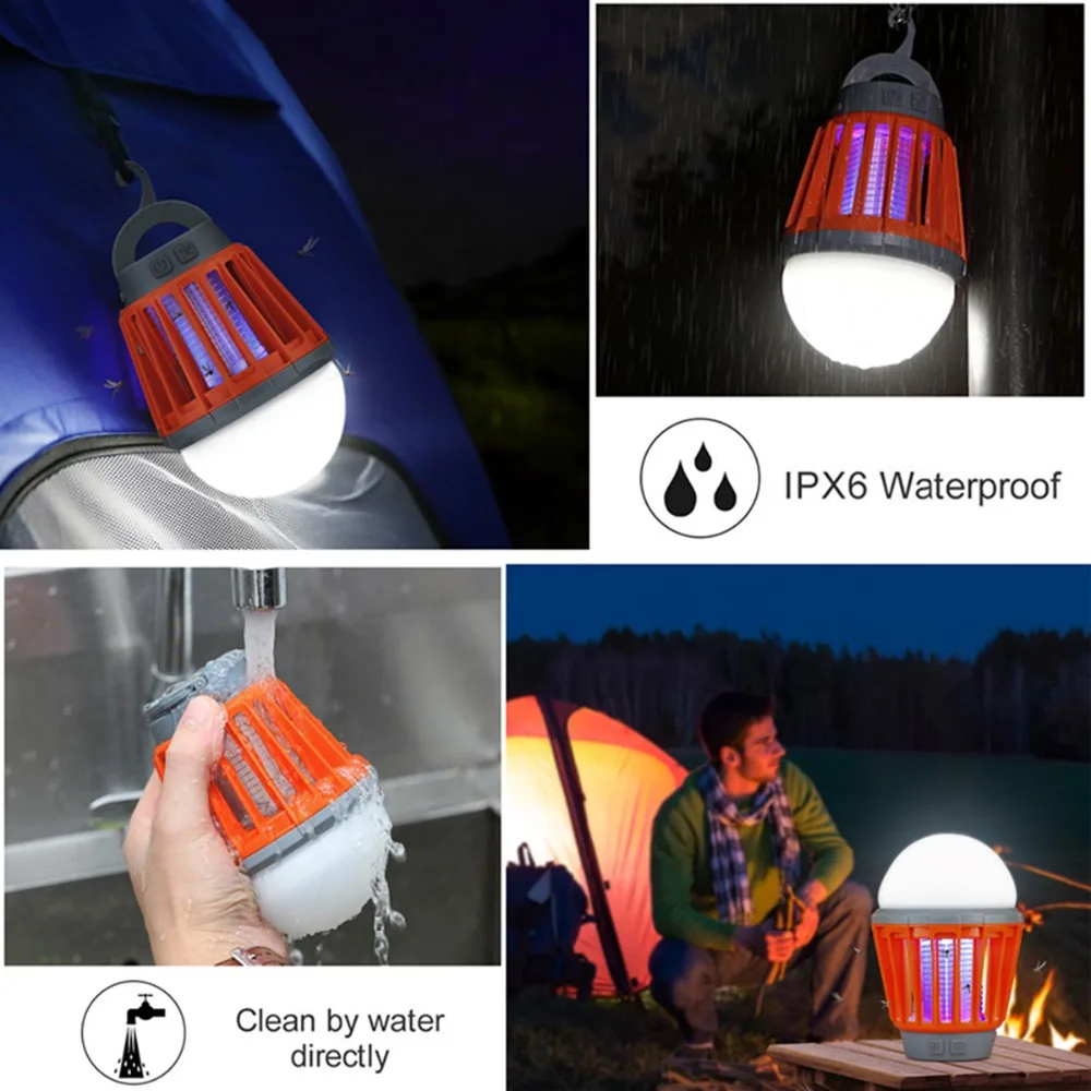 2 in 1 Mosquito Killer LED Lantern with Hook for Camping and Outdoor Activities2