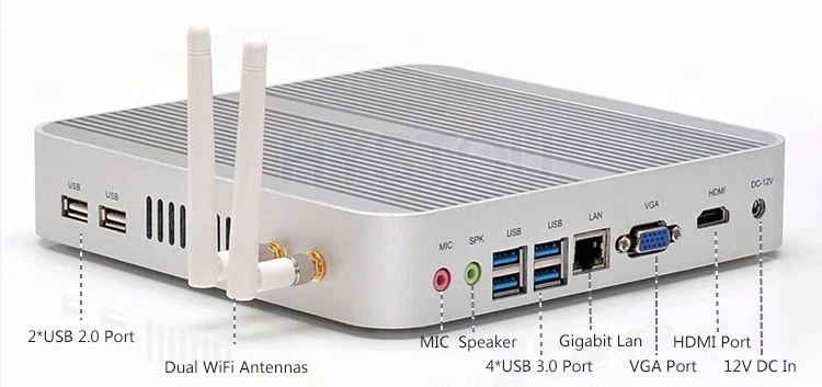 P03-core i3 6006U Intel Core i5 6200U minipc i7 5500U Kaby Lake компьютер i7 7500U Windows 10 Linux настольный компьютер Barebone i3 6006U тонкий клиент - Цвет: P03-core i3 6006U