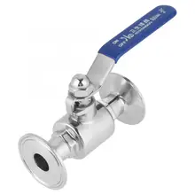 Запорный клапан 3/" DN20 из нержавеющей стали SUS304 Liukouu шаровой клапан для пива ручной заподлицо