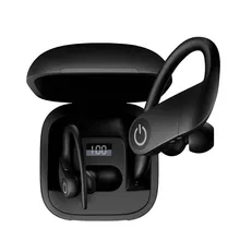 Bluetooth наушники B5 светодиодный дисплей Близнецы беспроводные Bluetooth наушники с микрофоном гарнитура снижение шума гарнитура спортивные Earbud-L1216