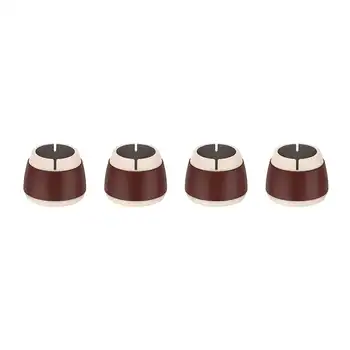 

4pcs/lot Brown Silicone Rectangle Square Round Chair Leg Caps Feet Pads Furniture Table Covers Wood Floor Protectors