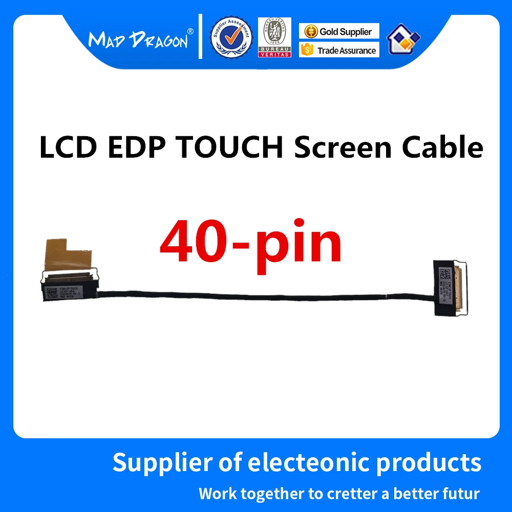 

Новый оригинальный кабель для ноутбука LCD LVDS, кабель для сенсорного экрана LCD EDP для Lenovo GT4A1 DC02C00LP20 DC02C00LP00 DC02C00LP10 40-pin