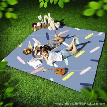

Outdoor Wind Lawn Mats Coaster Picnic Cloth Portable Waterproof Moisture Proof Pad Spring Outing Picnic Thick Picnic Mat