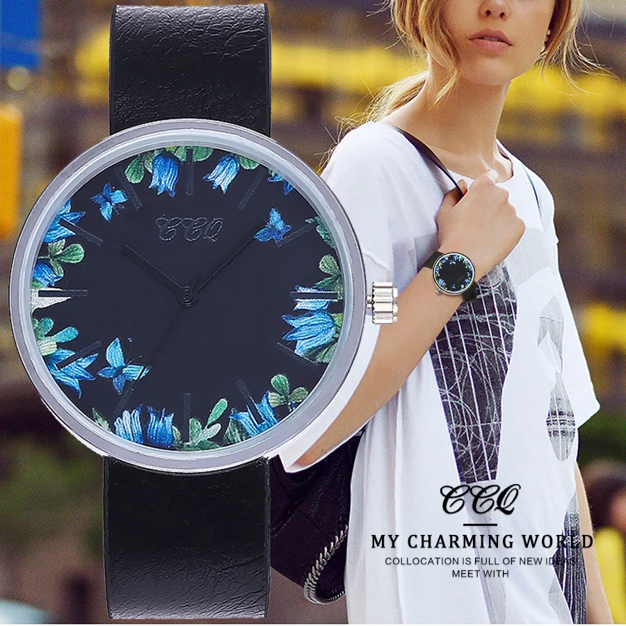 

Luxury Quartz Women Watches Fashion Ladies Watch 2019 Simple flowers Female Wristwatch Waterproof Relogio Feminino Reloj Mujer