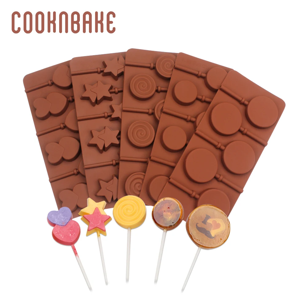COOKNBAKE леденец плесень 8 шт силиконовая форма для Цветок Конфеты Шоколад Форма