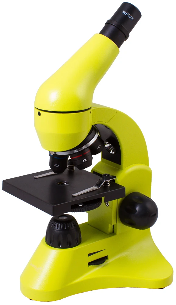 40-800x with Experiment Kit and Storage Case Levenhuk Rainbow 50L Lime Lightweight Student Microscope 40-800x with Experiment Kit and Storage Case Levenhuk Rainbow 50L Lime Lightweight Student Microscope