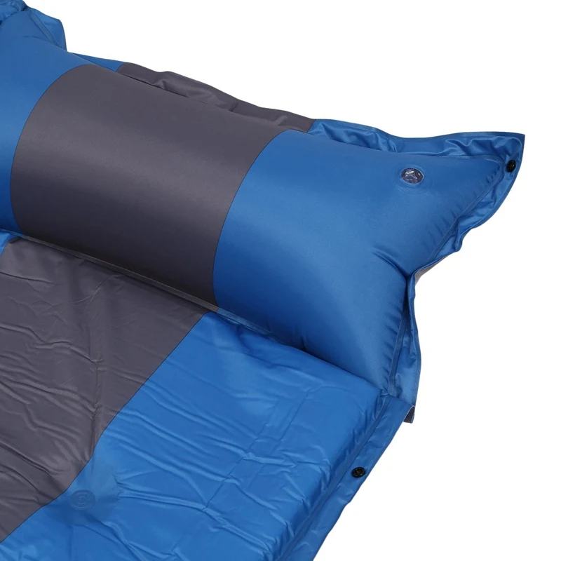 Двойной человек Кемпинг Самонадувающийся спальный коврик с прикрепленной подушкой легкие воздушные спальные подушечки воздушный надувной походный коврик