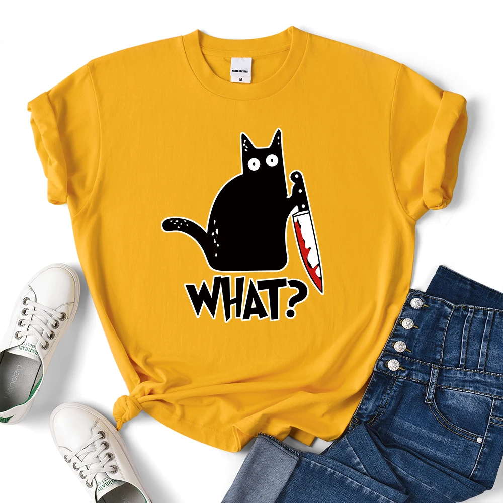 FREE SHIPPING Cat What Funny Halloween T Shirt JKP4569