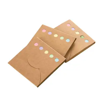 

3pcs Note Pad Rainbow Notes Tag Label Office Accessories Study Cards School Supplies Memo Pad