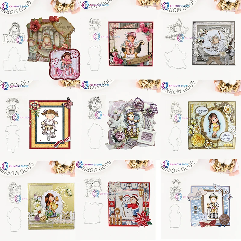 CH классные и милые трафареты для девочек штампы скрапбукинга украшение альбома с