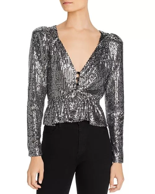 elegant sequin top