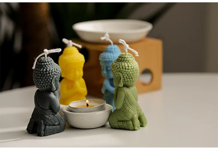 Peiyee Lot De 2 Moules En Silicone Pour Bougies - Statue De