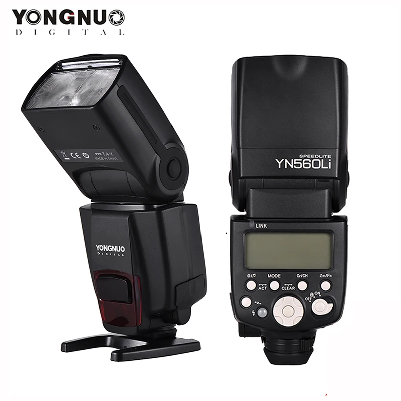 Беспроводная вспышка Yongnuo YN560Li литиевая батарея GN58 2 4G универсальная для камеры